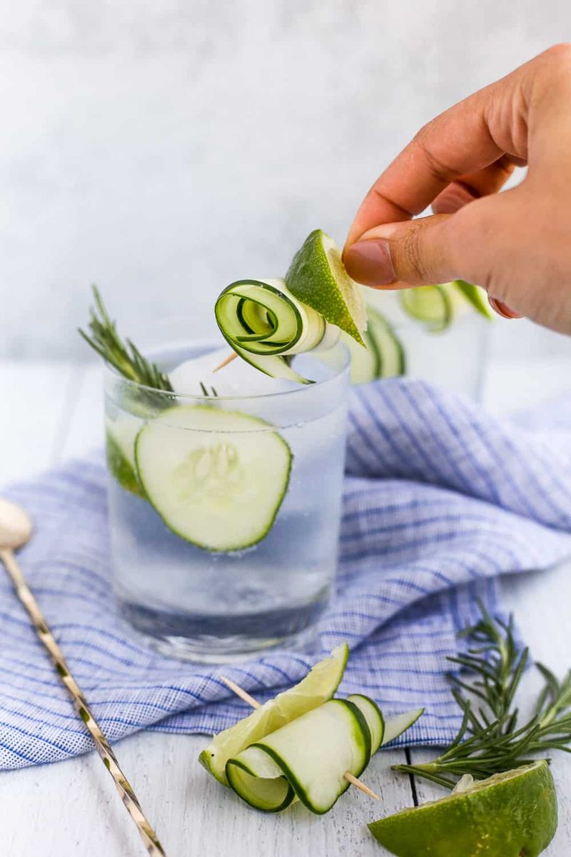 Refreshing Cocktail Recipe: Cucumber Vodka Soda with Lime & Rosemary