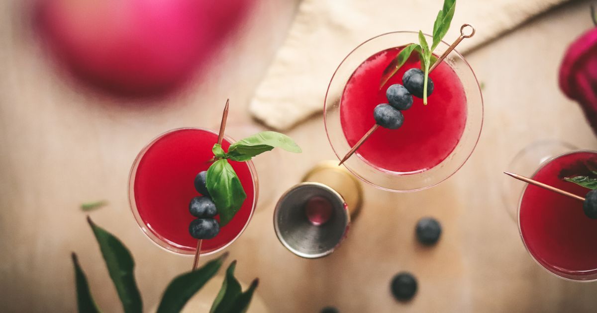 Blueberries and Gin Cocktail