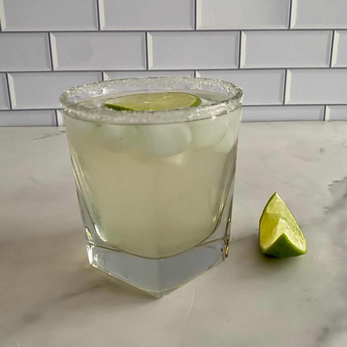 Coconut Water Cocktail with Lime