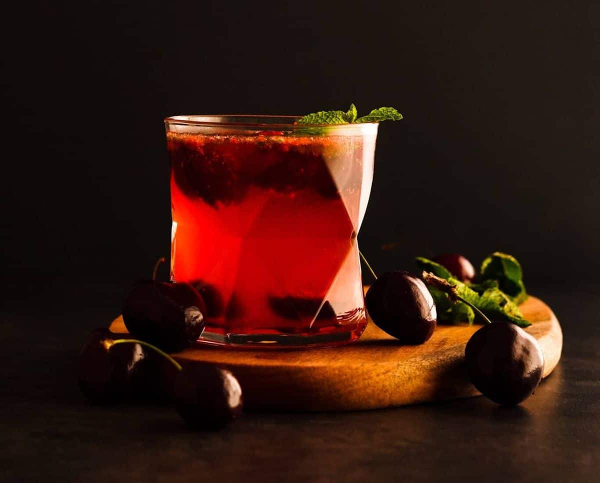 Cherry Smash Cocktail Recipe - Oh Sweet Cultureshock