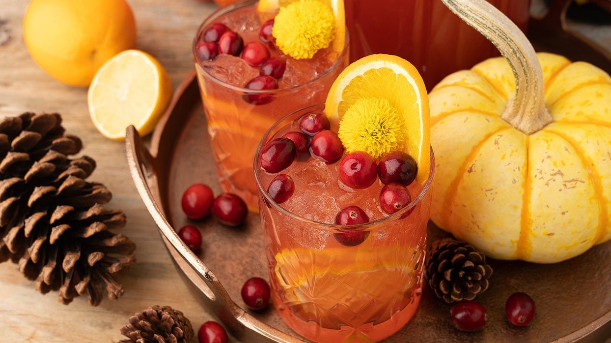 Cranberry Orange Prosecco Punch