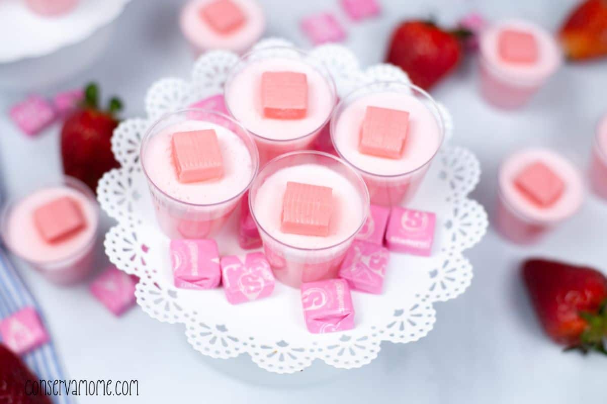 Pink Starburst Jello Shots : A fun Starburst Vodka Jello shot recipe