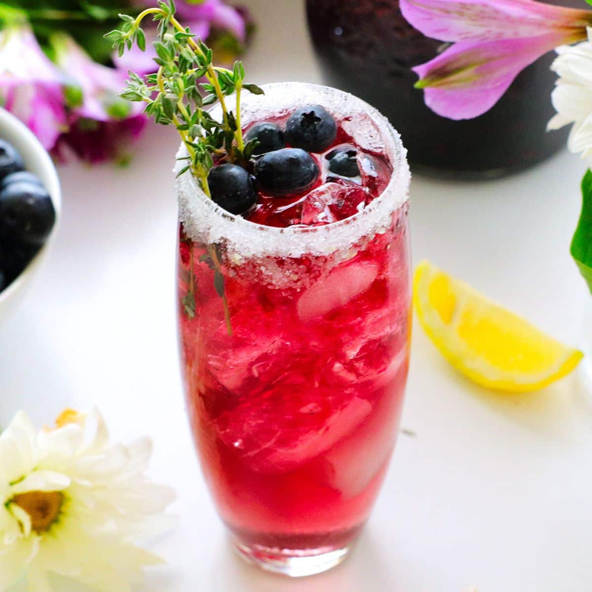 Blueberry Cocktail (Easy To Make Ahead!) - The Anthony Kitchen