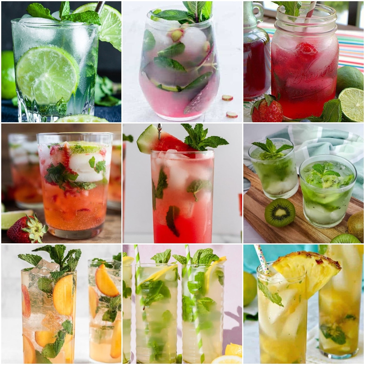 photo collage of mojito ideas