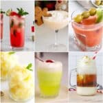 photo collage of the most unusual mixed drinks