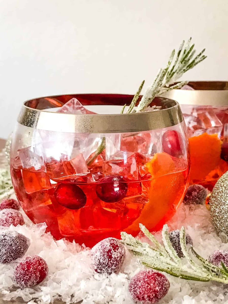 Cranberry Old Fashioned Cocktail