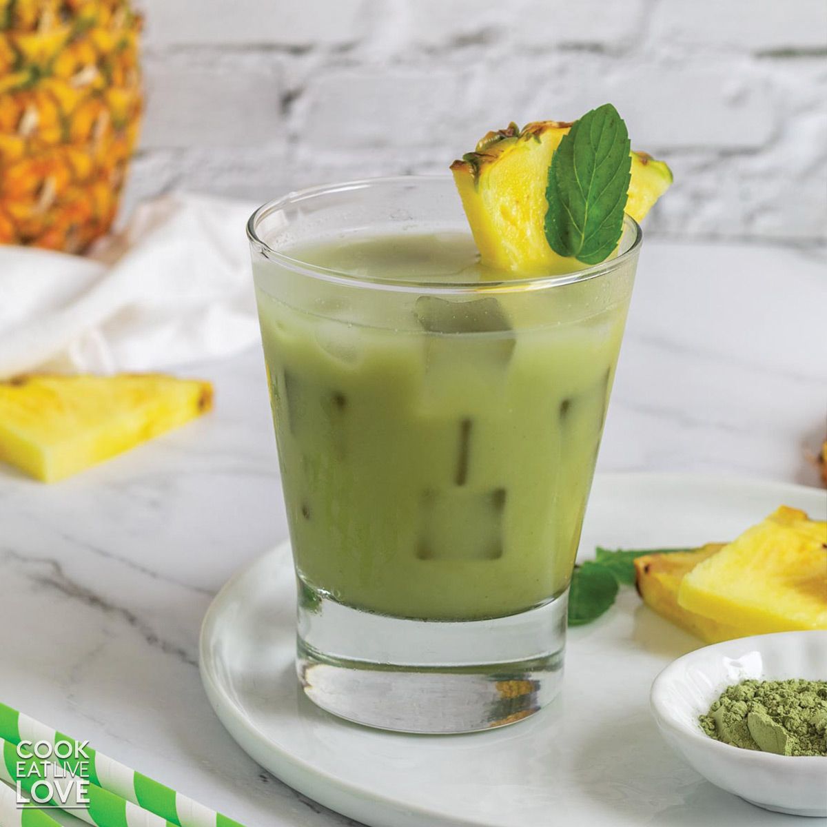 Pineapple Matcha Drink Recipe (Starbucks Copycat)