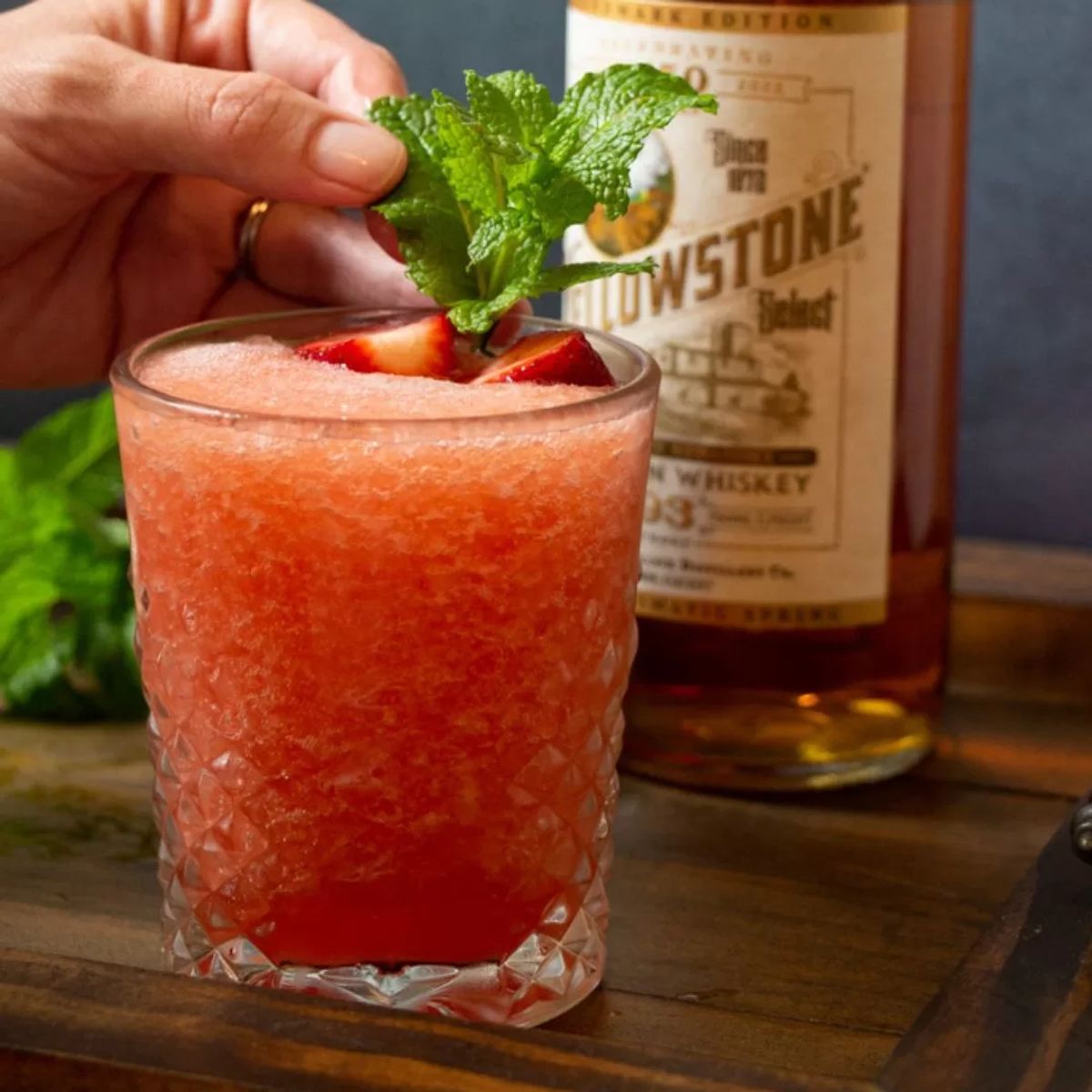 Frozen Strawberry Mint Julep Recipe