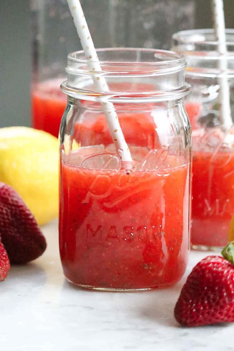 Strawberry Lemonade Chia Drink