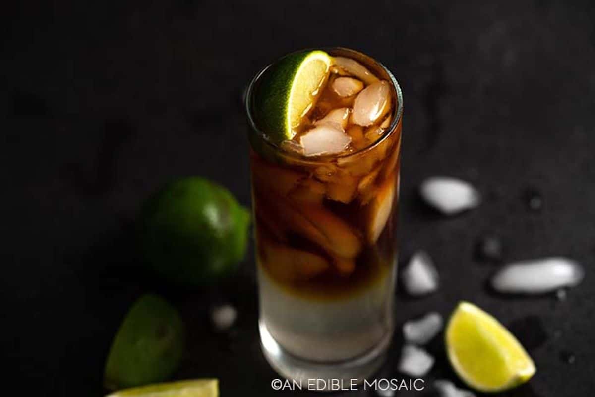 Dark and Stormy Cocktail Recipe with Spiced Simple Syrup