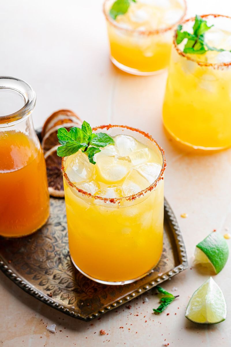 Golden Spicy Passion Fruit Margarita - Masala and Chai