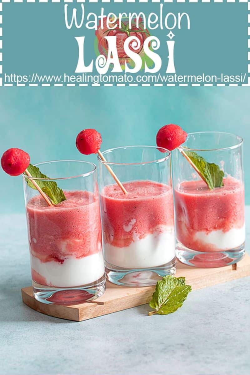 The BEST Watermelon Lassi