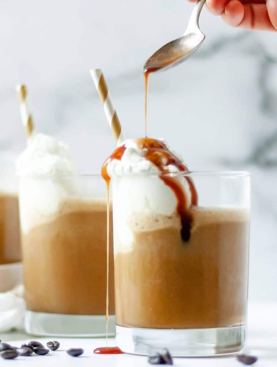 Boozy coffee milkshake