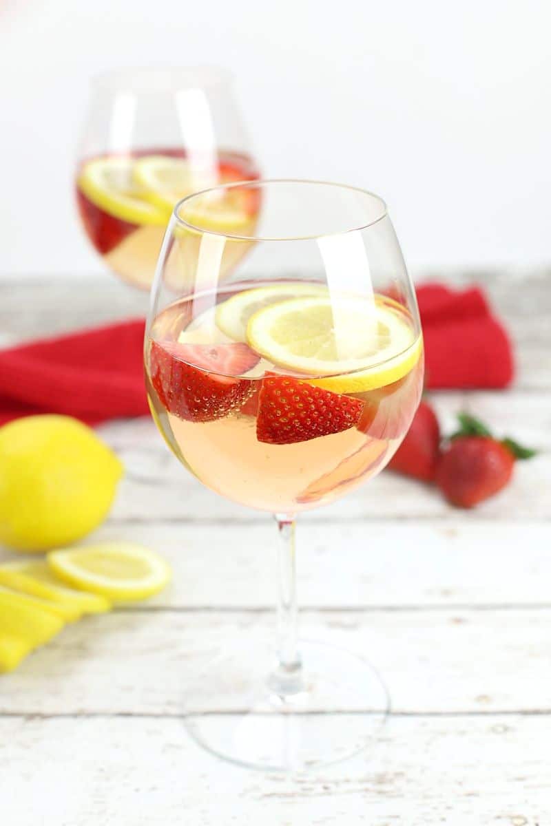 Strawberry Lemon Rosé Sangria