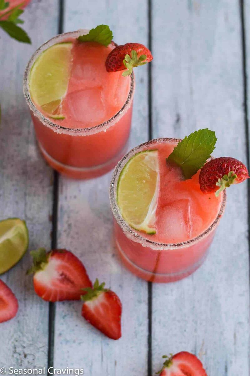 Strawberry Lime Gin Rickey · Seasonal Cravings