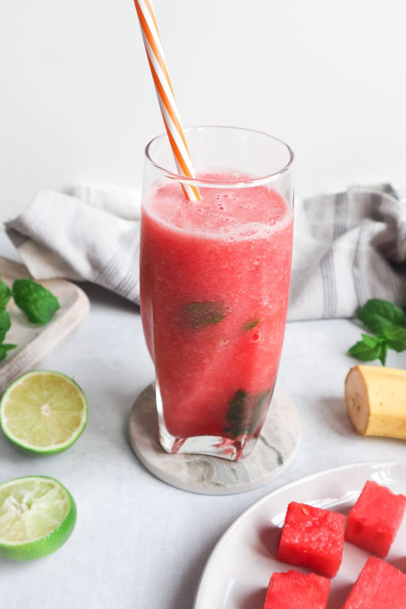 Watermelon Smoothie for Weight Loss - Bless This Meal