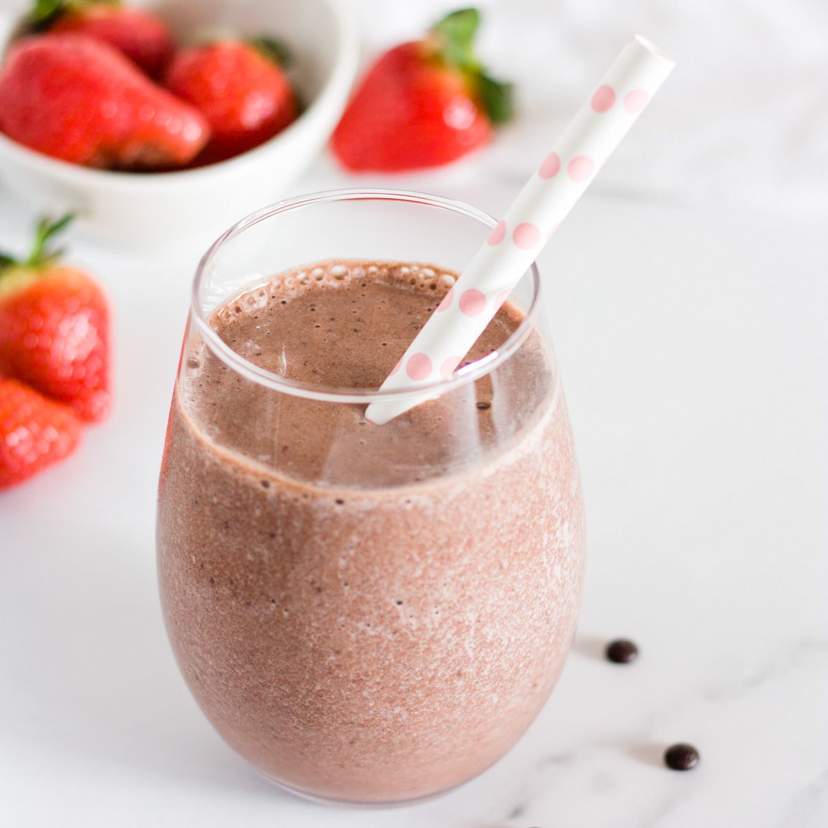 Strawberry Banana Chocolate Smoothie