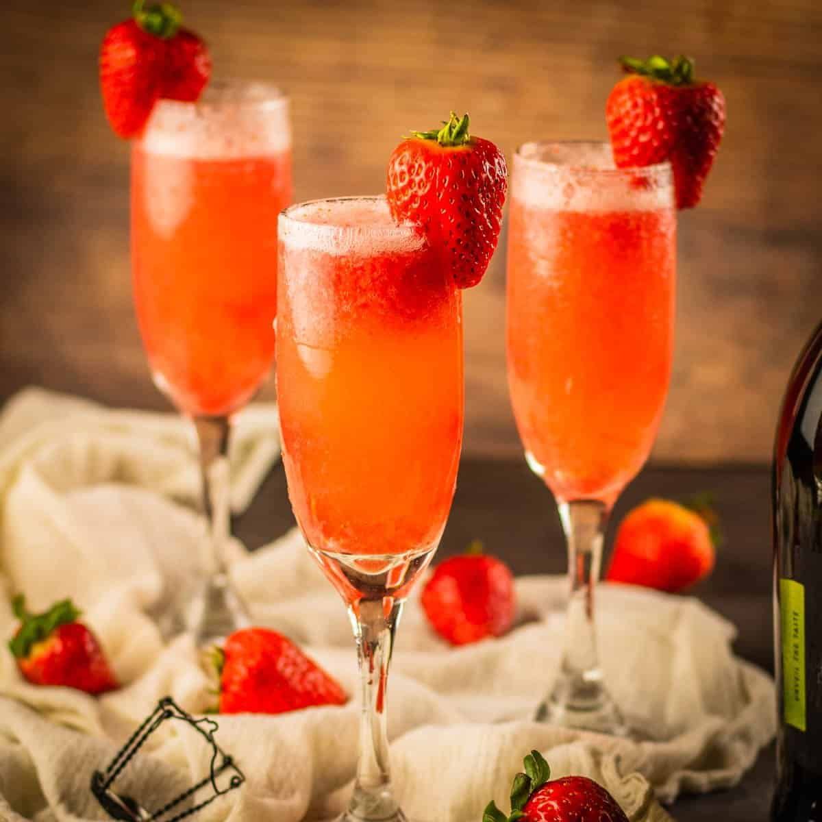 Strawberry Rossini Cocktail