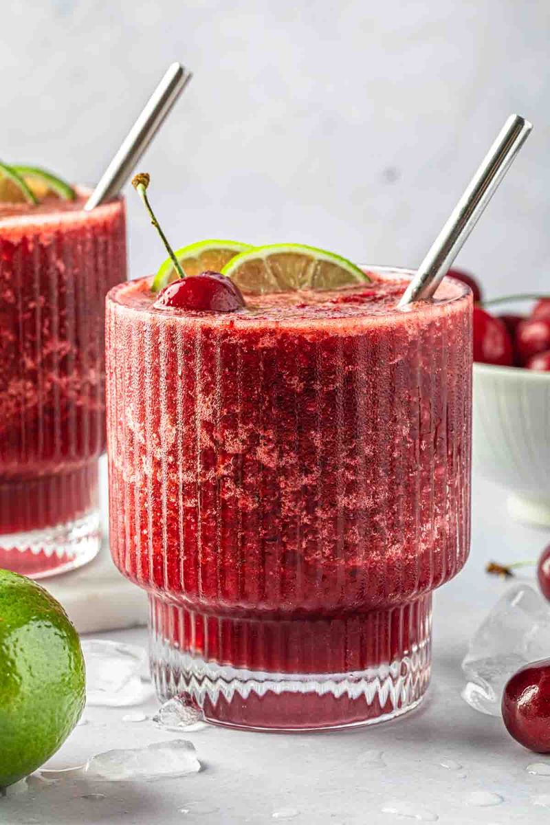 Frozen Cherry Limeade - Another Cocktail Blog