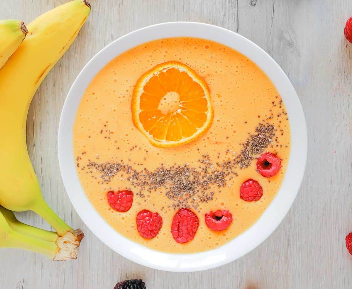 Mango Orange Smoothie Bowl