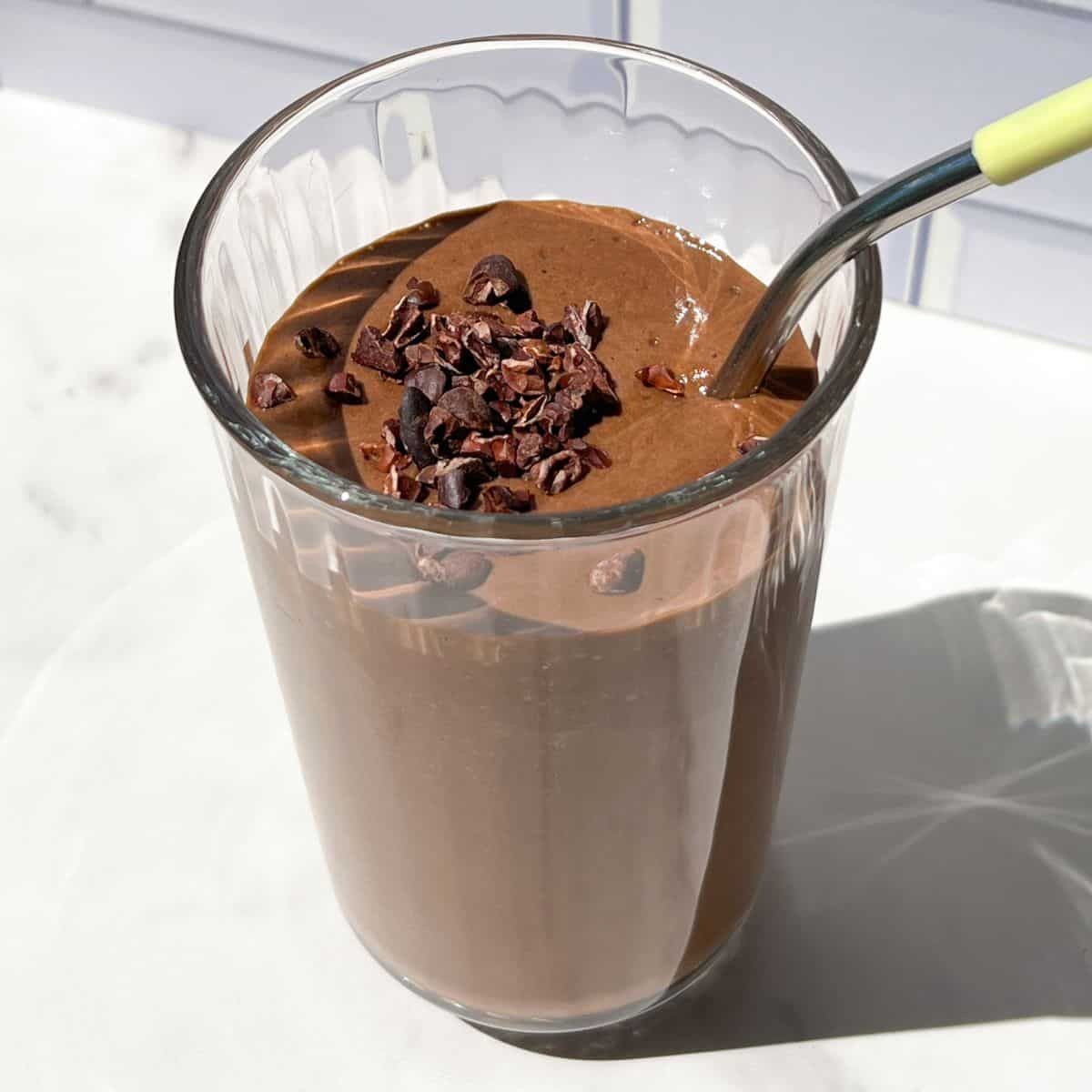 Chocolate Smoothie with Almond Milk