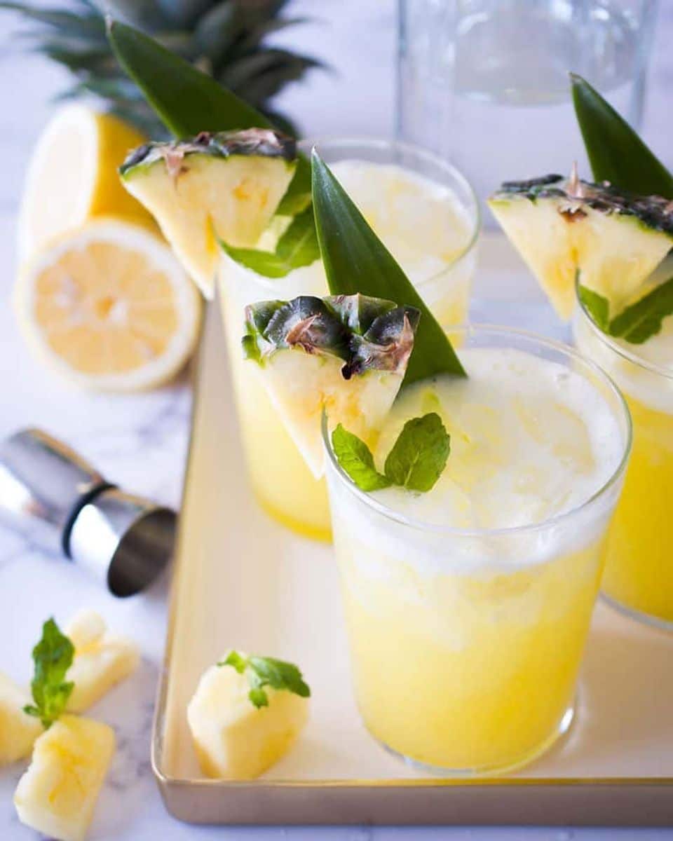 Hard Pineapple Lemonade (Mocktail Version, Too!) • Sip + Sanity
