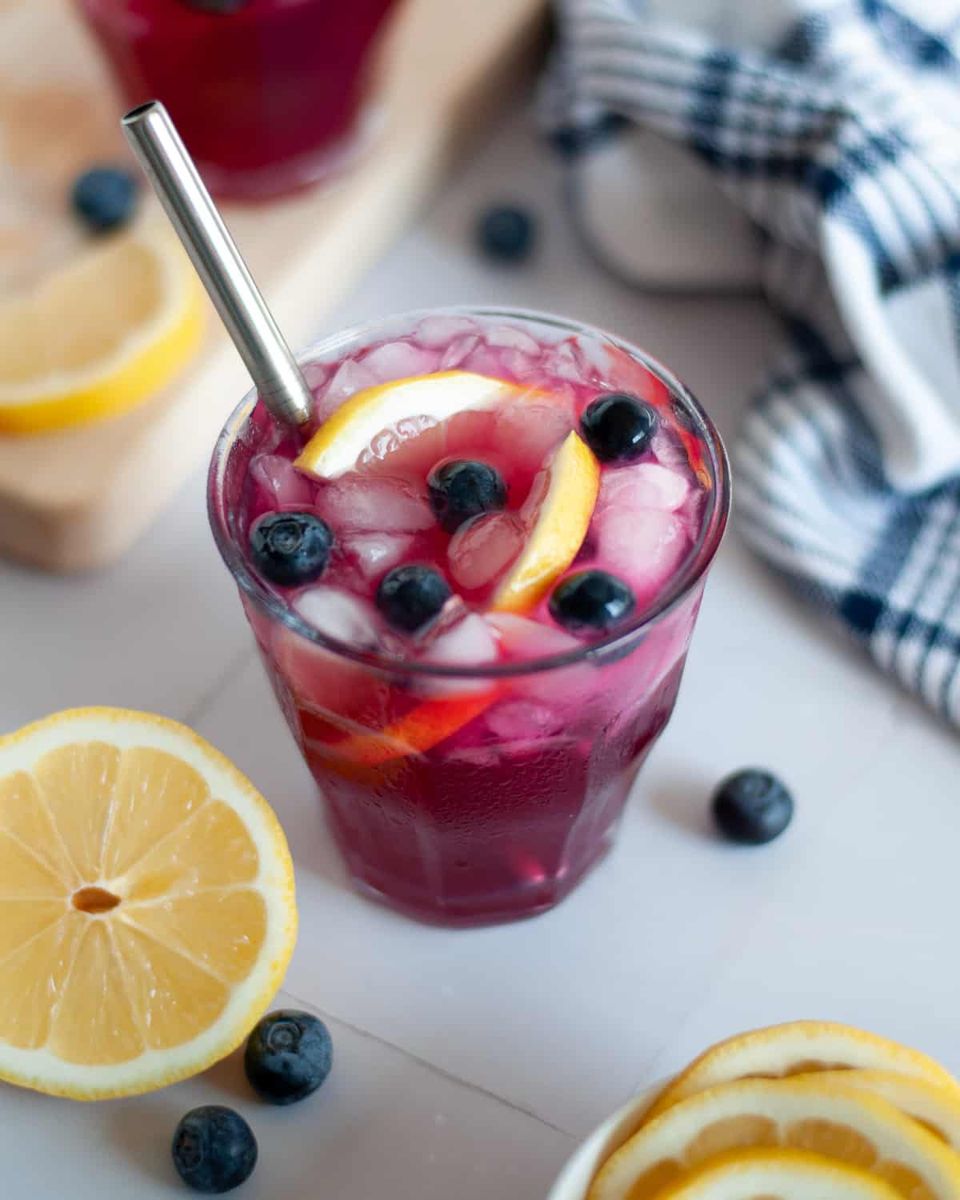 Blueberry Vodka Lemonade (Easy Summer Cocktail) - Our Love Language is Food