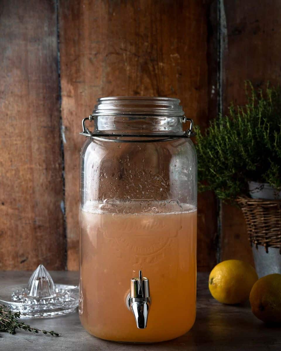 Rosemary Peach Lemonade - Oh Sweet Cultureshock