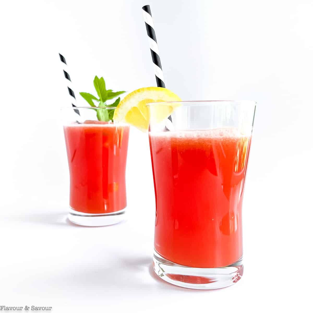 Sugar-Free Watermelon Lemonade with Monkfruit