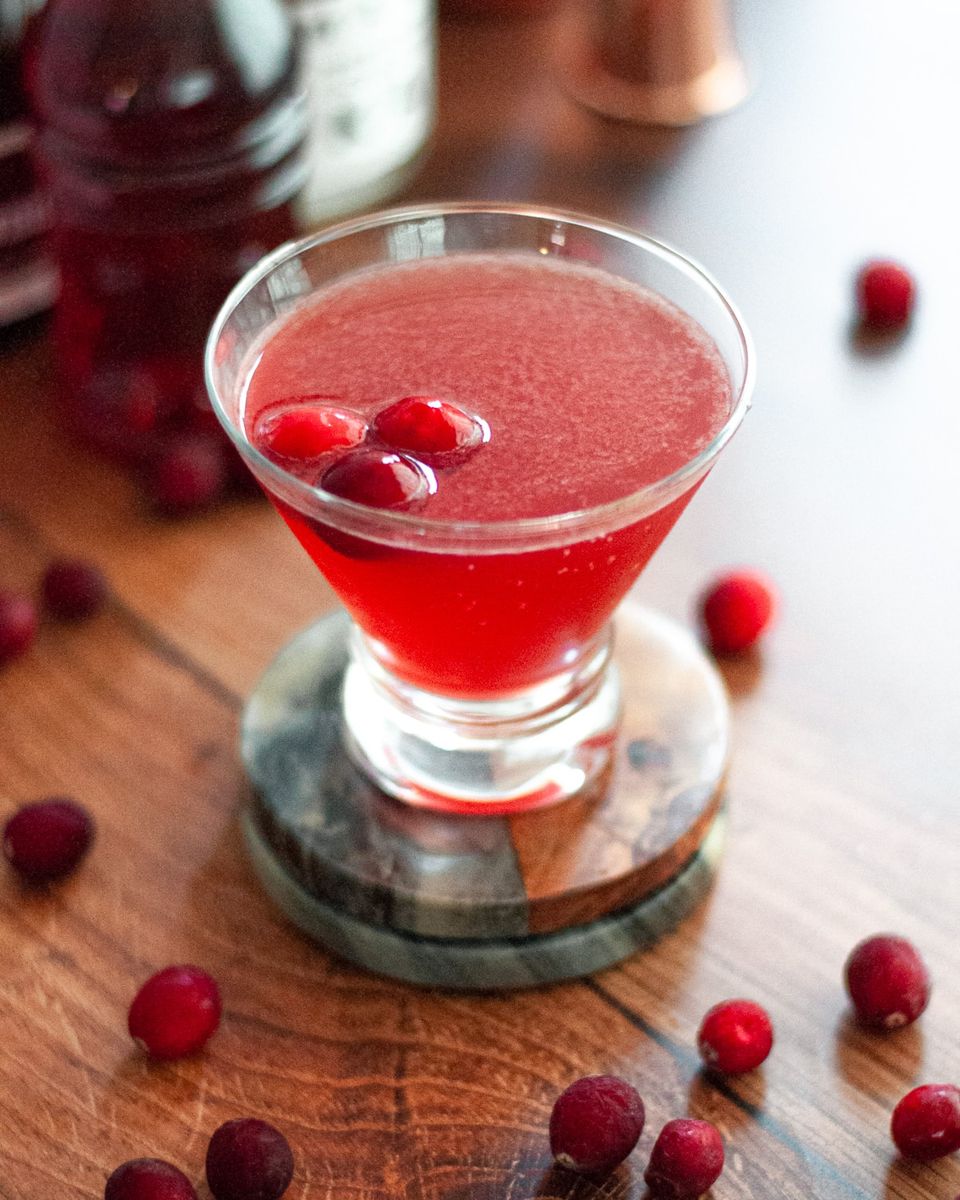 Cranberry Cosmo Cocktail - Our Love Language is Food