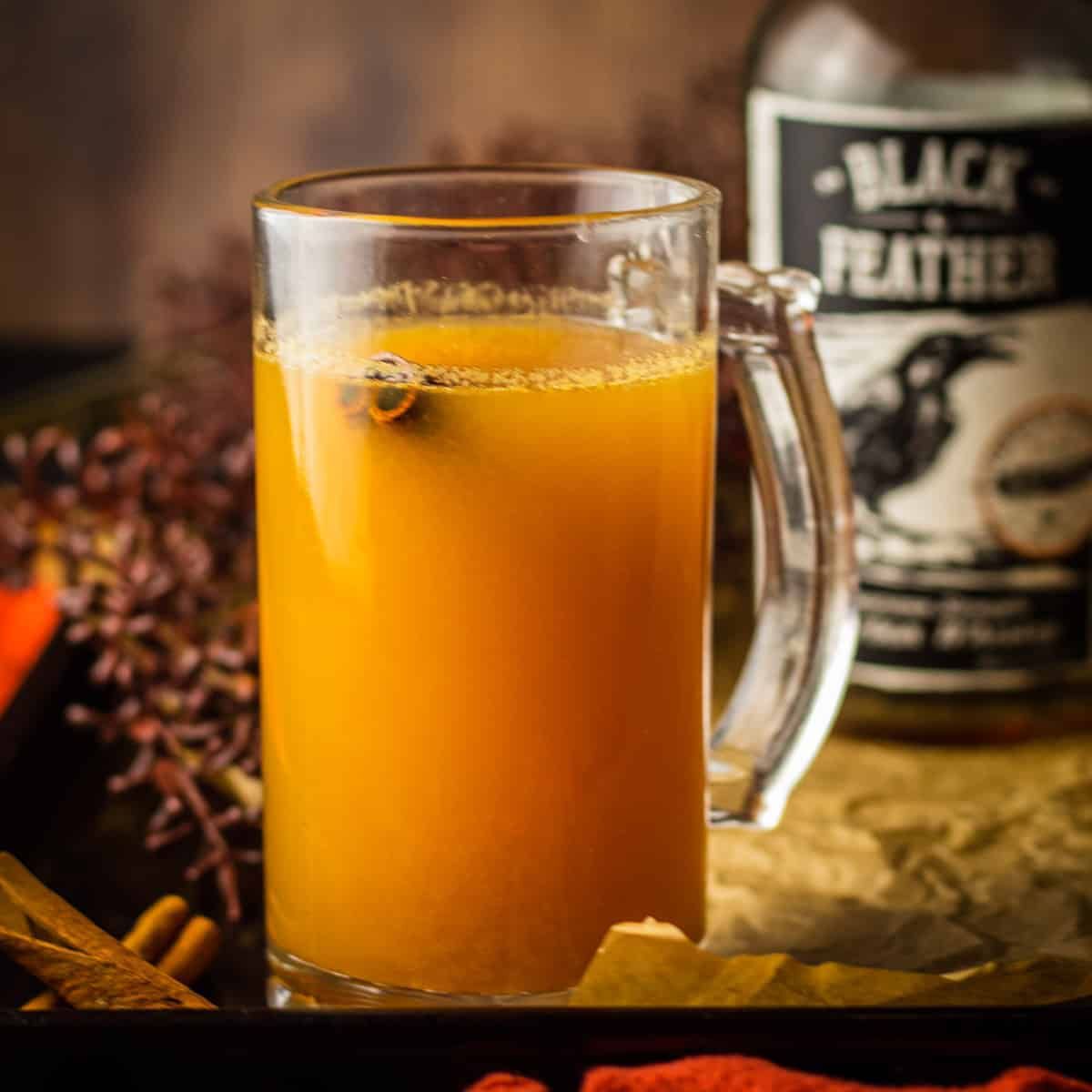 Spiked Bourbon Apple Cider Cocktail