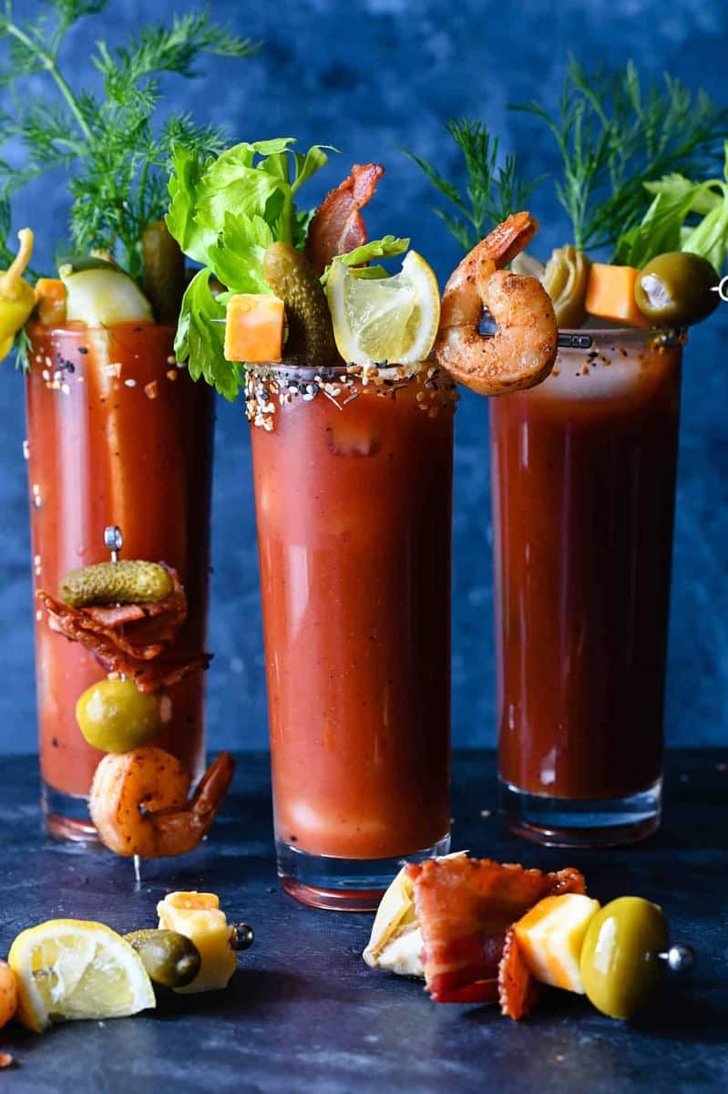 Bloody Mary Skewers