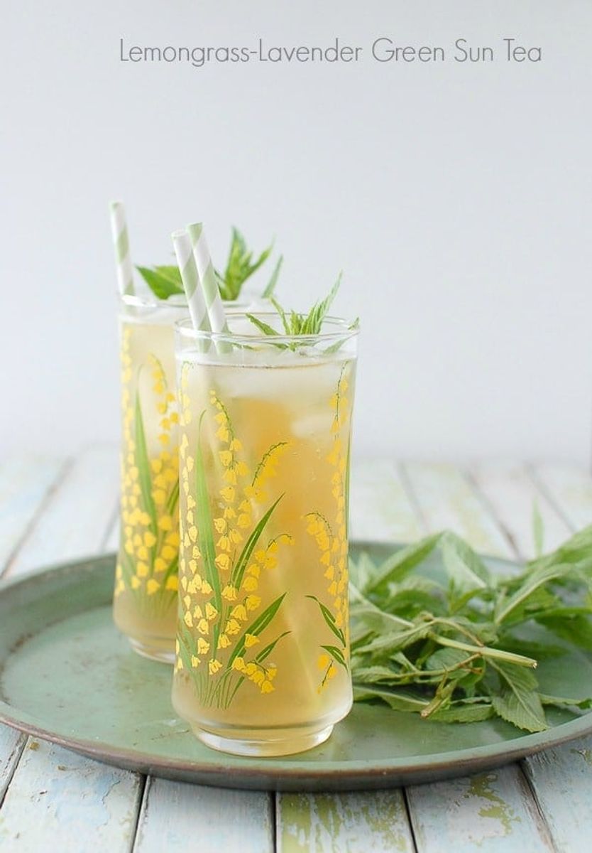Lemongrass-Lavender Green Sun Tea