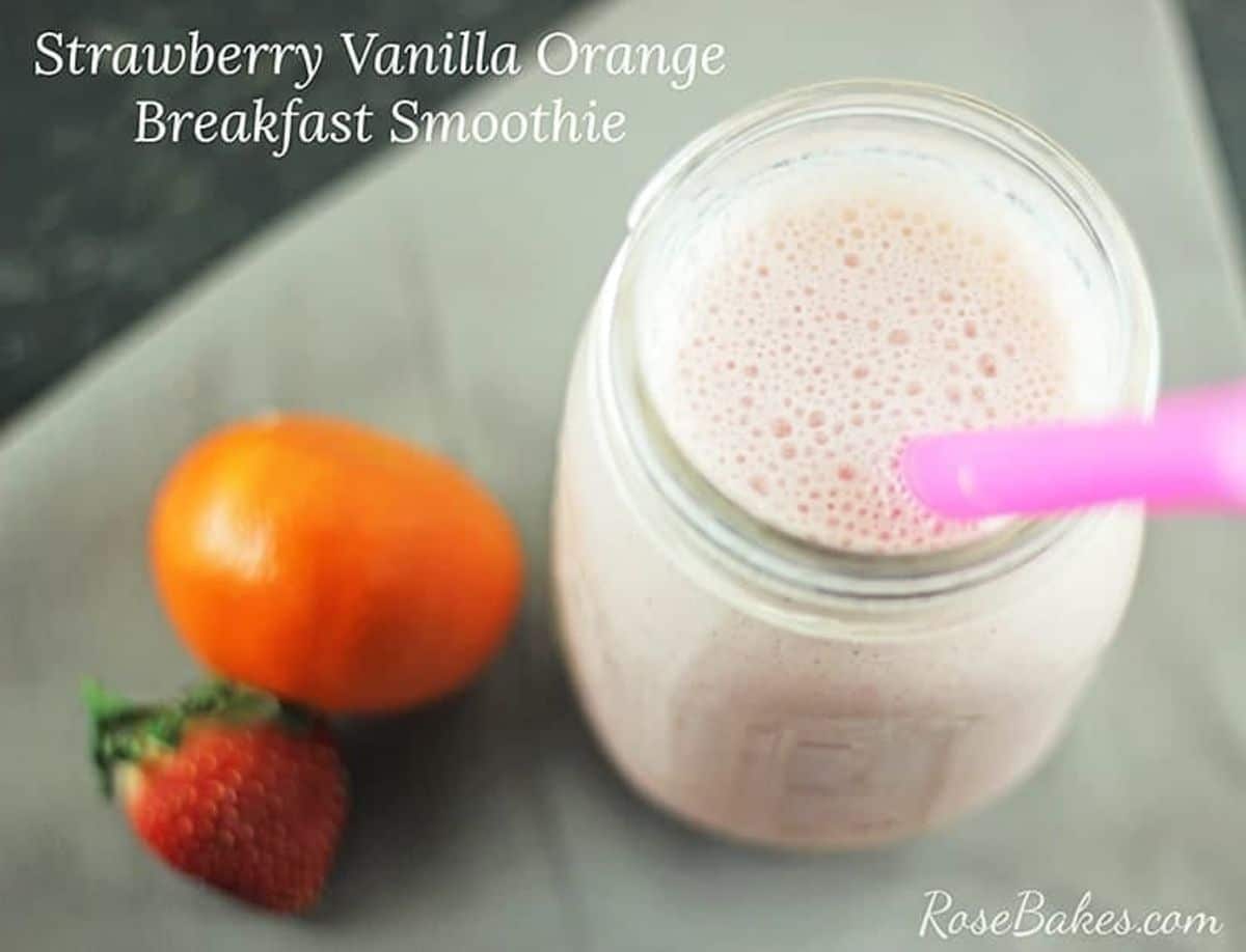 Strawberry Orange Vanilla Smoothie