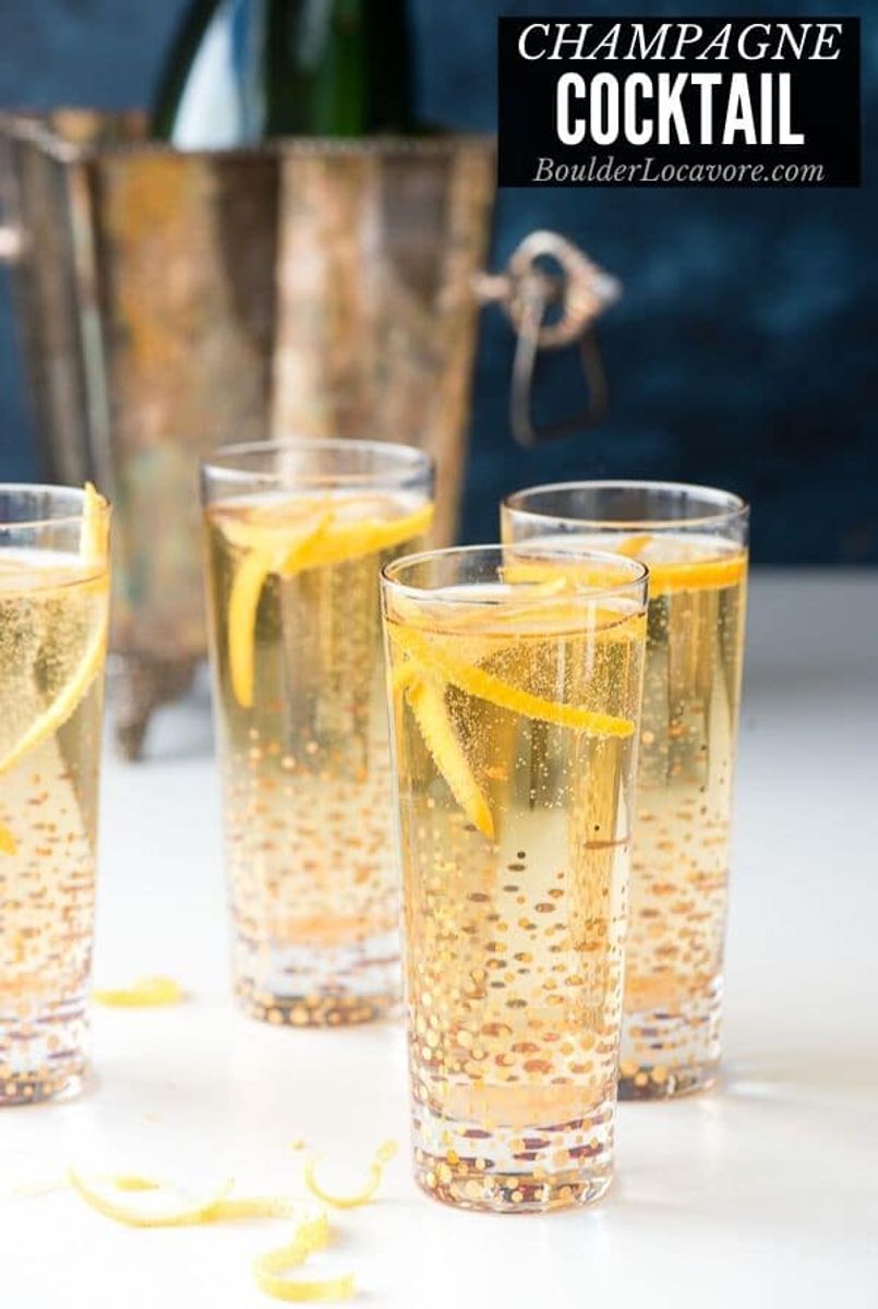 Take a glass of bubbly up a notch with easy Champagne Cocktail. 