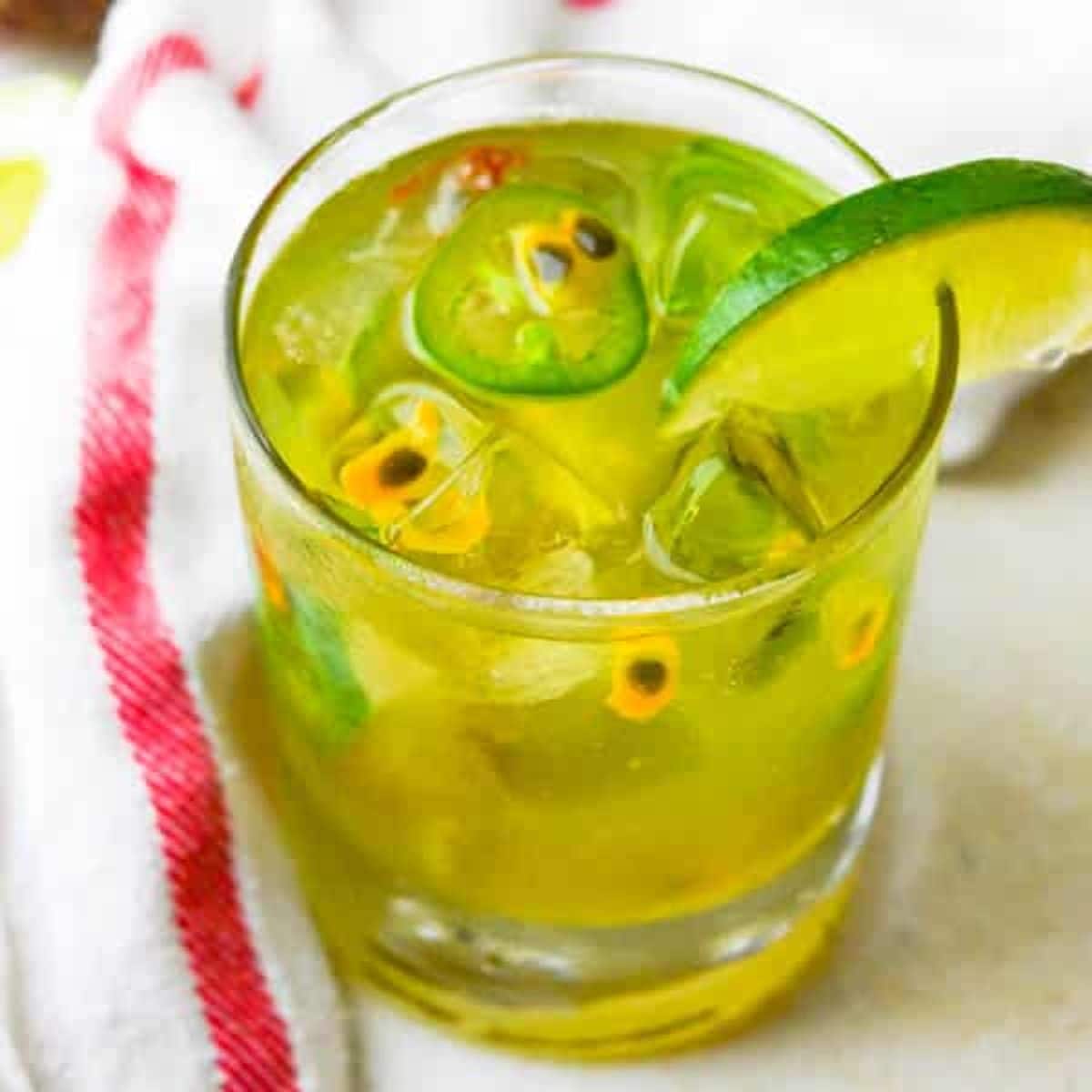 Spicy Passion Fruit Margaritas