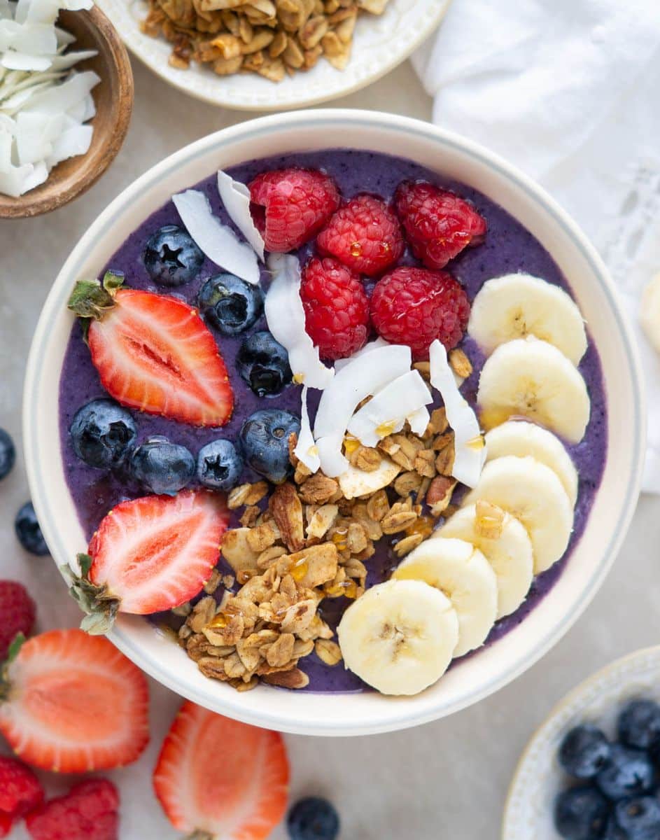 Protein Berry Smoothie Bowl | Begin With Balance
