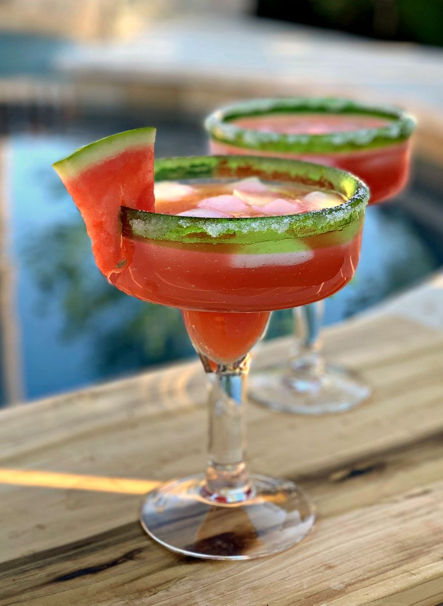 Tasty Watermelon Margaritas - The Cookin Chicks