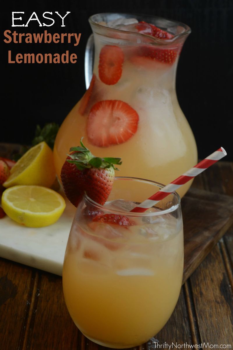 Easy Strawberry Lemonade for Summer