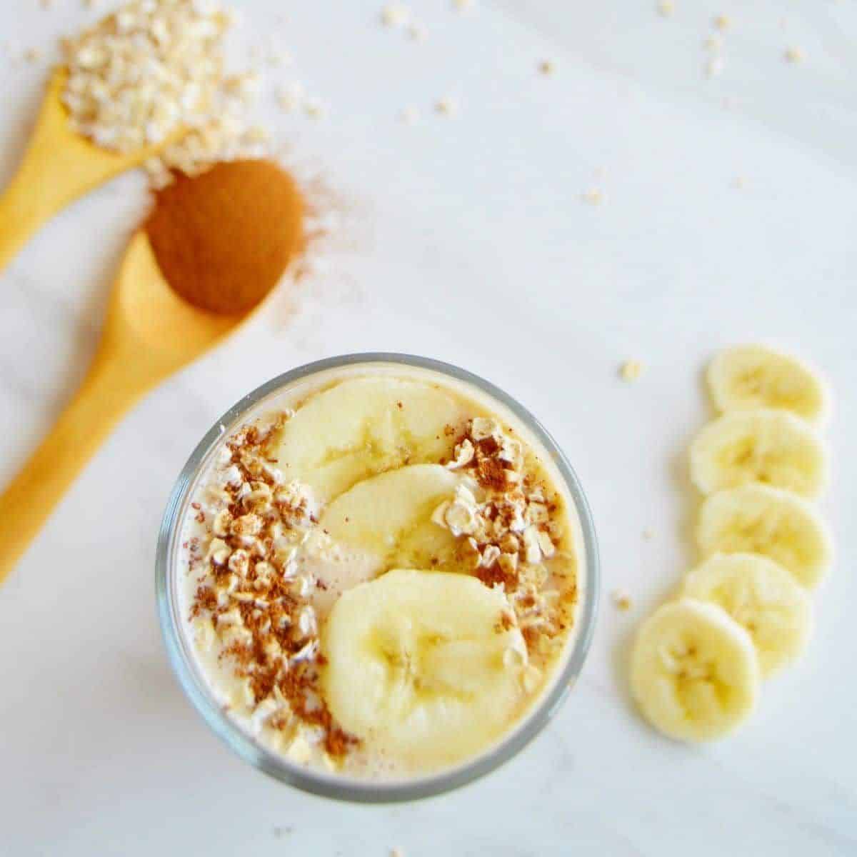 Banana Oatmeal Smoothie - Flavours Treat