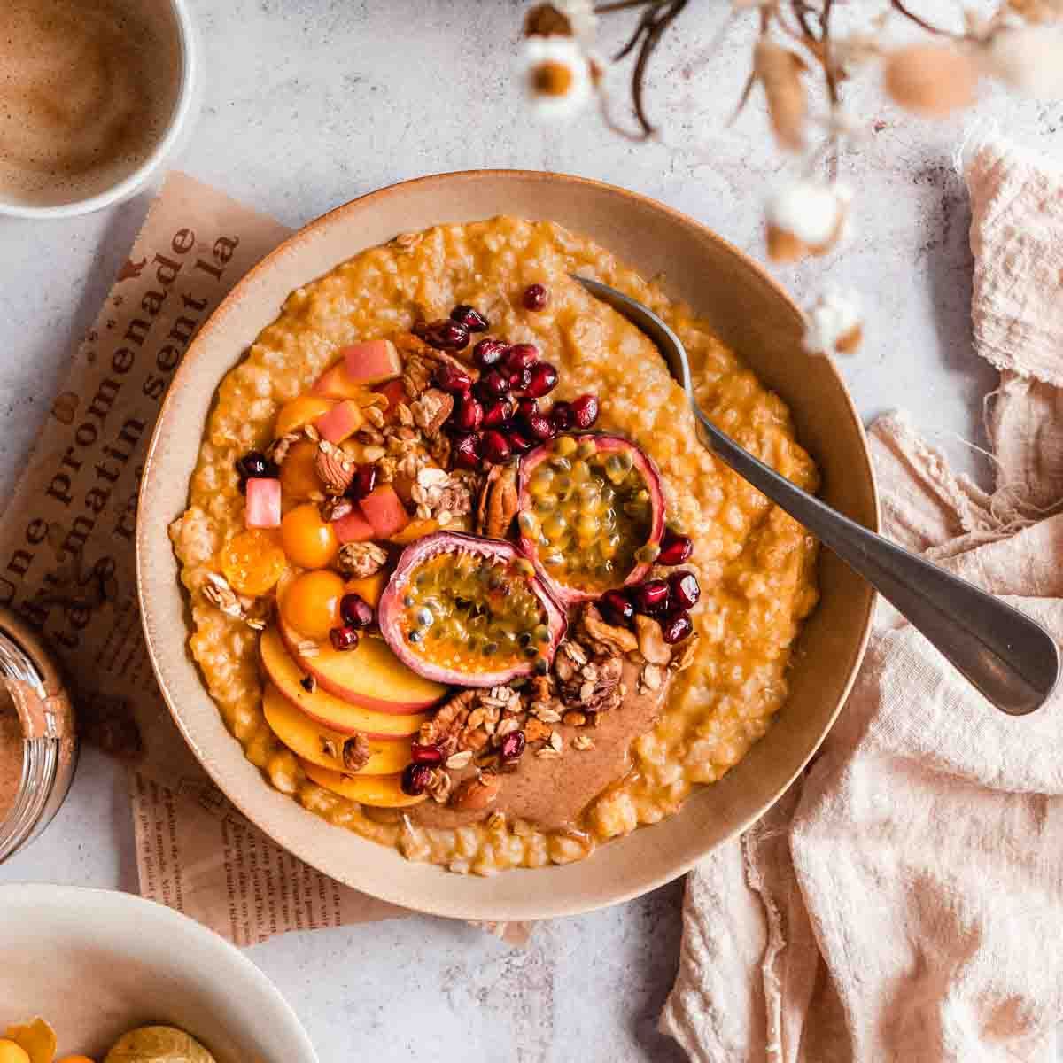 Pumpkin Spice Oatmeal - Wholefood Soulfood Kitchen