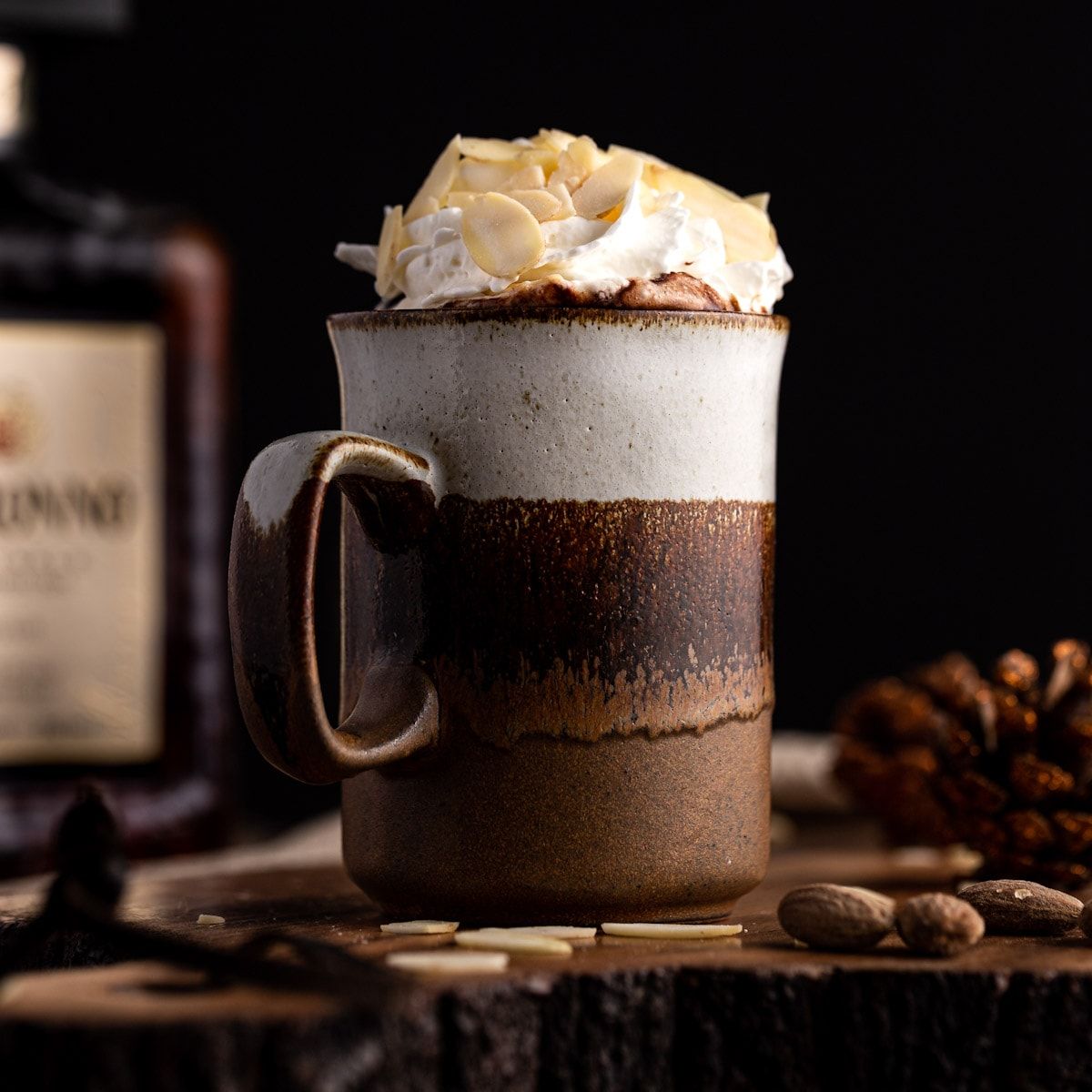 Dark Hot Chocolate With Amaretto - The Littlest Crumb