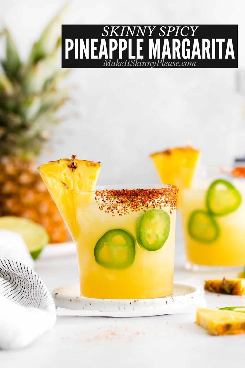 Skinny Spicy Pineapple Margarita
