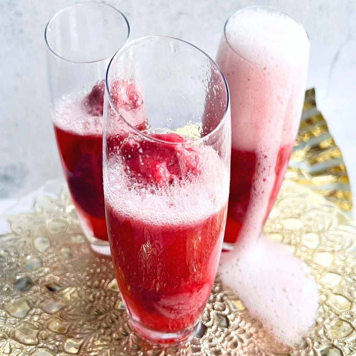 Raspberry Mimosas