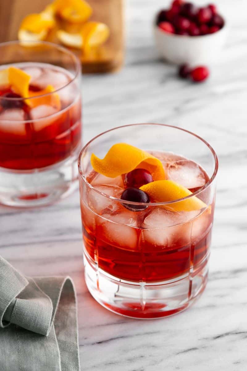 Holiday Negroni Cocktail Recipe (Sparkling Negroni) | Girl Versus Dough