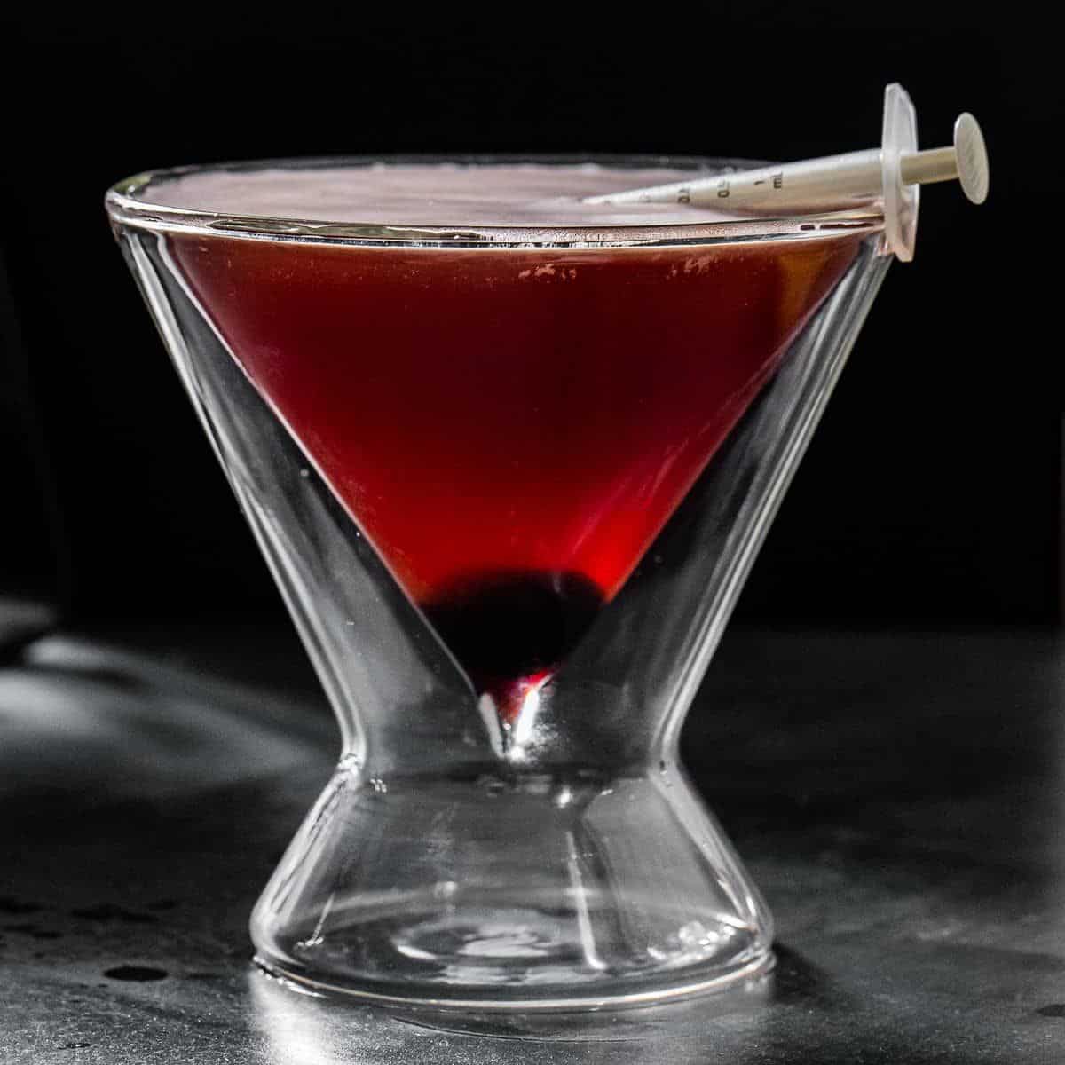 Bloody Shiraz Gin Sour - Halloween Gin Cocktail