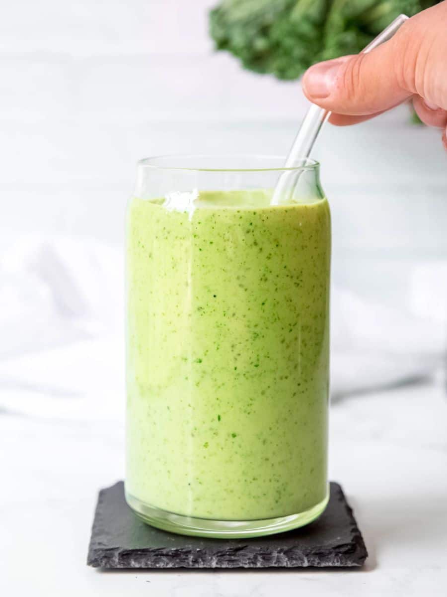 Low Carb Banana Spinach Smoothie