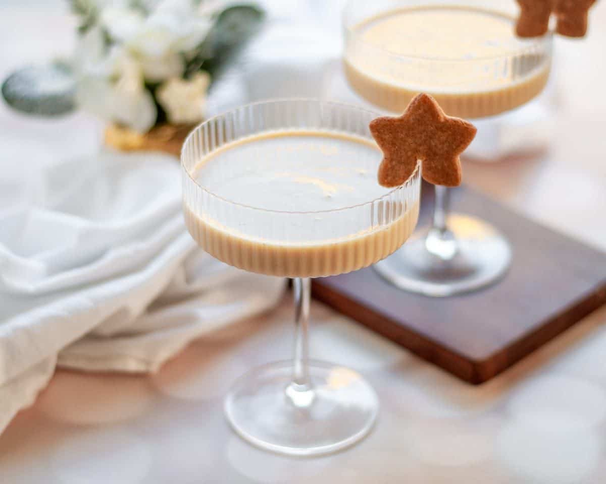 Gingerbread Eggnog Cocktail - Our Love Language is Food