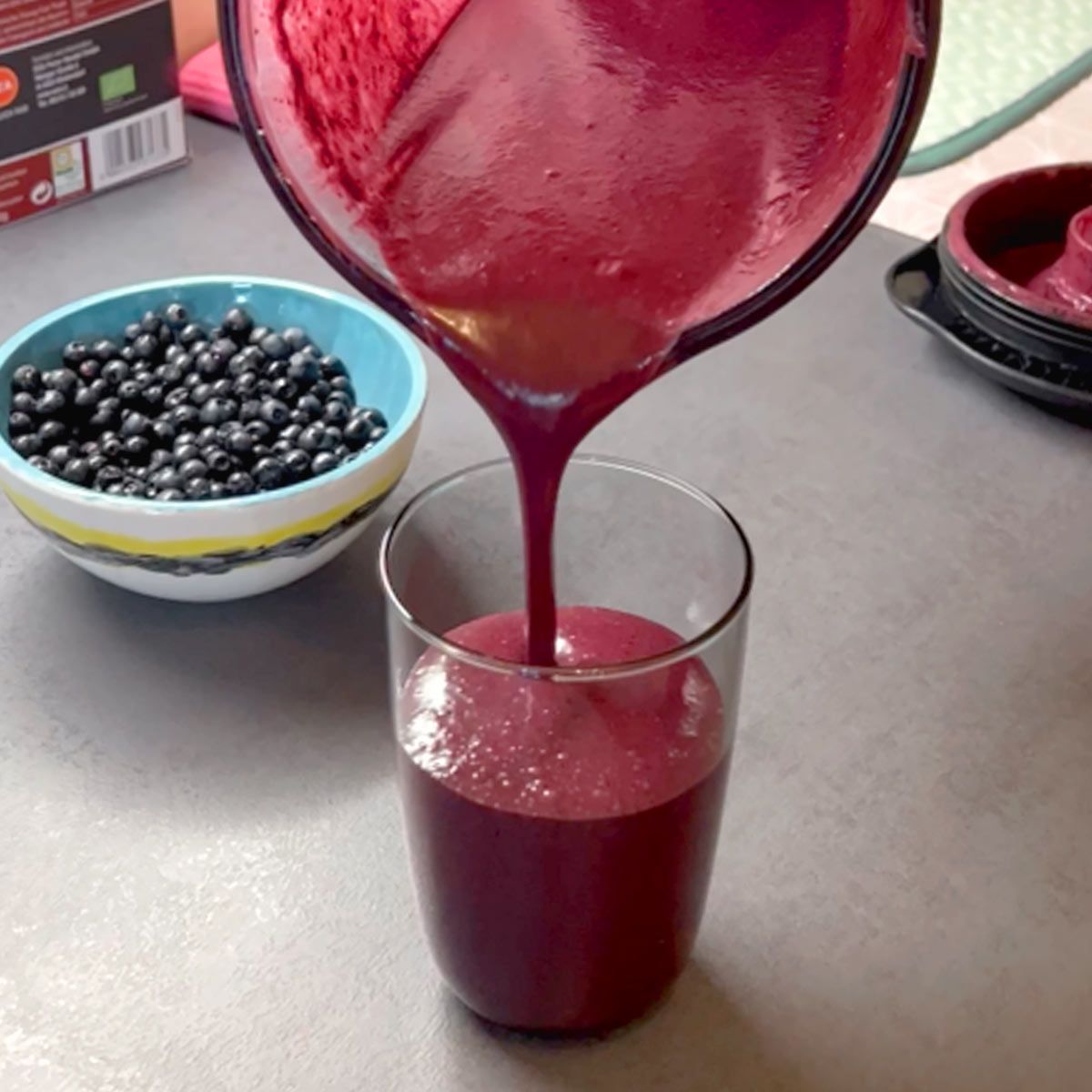 Blueberry Coconut Smoothie Recipe | MasalaHerb.com