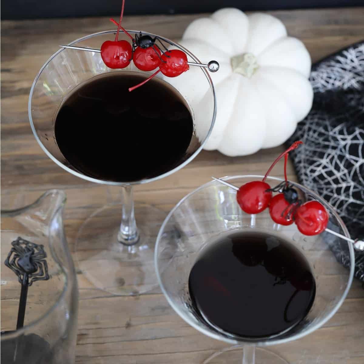Halloween Black Martinis